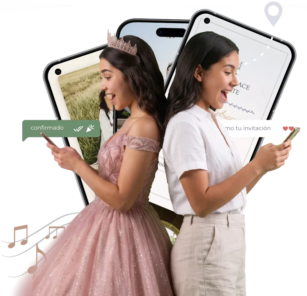 nvitaciones digitales para eventos bodas y quince años