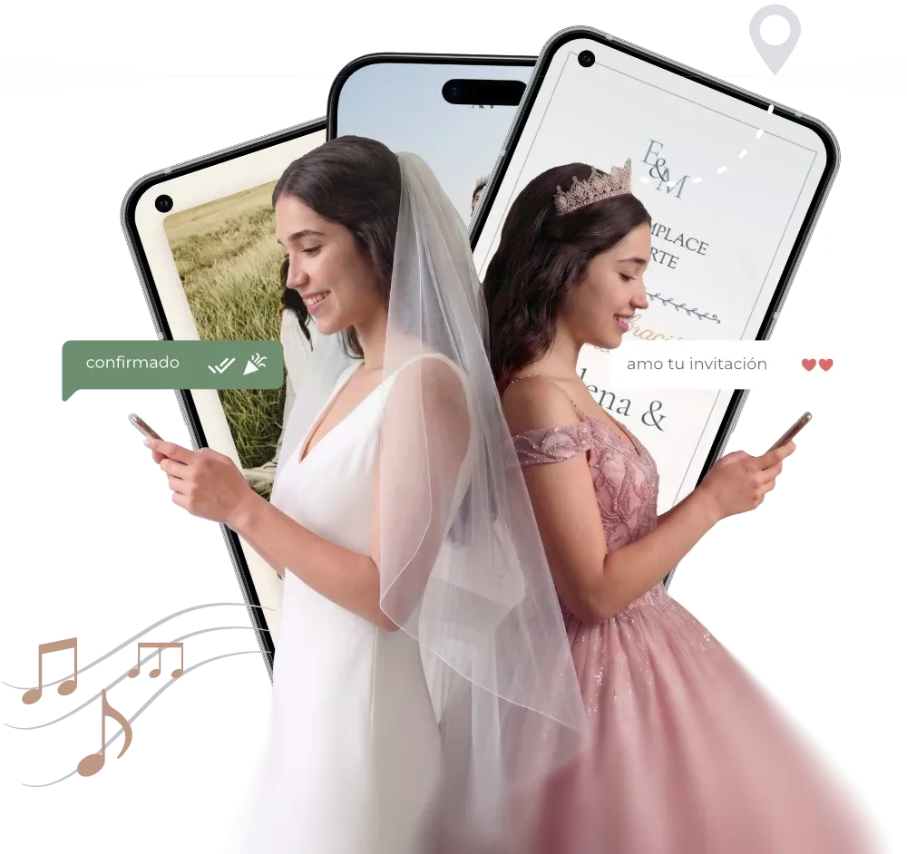 nvitaciones digitales para eventos bodas y quince años